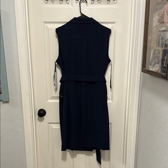 Calvin Klein Motto Style Navy Sheath Dress. Size 14 Never Worn. - Picture 7 of 13